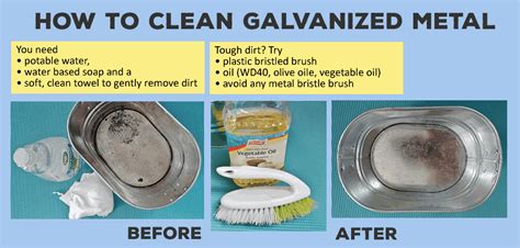 how to clean galvanized sheet metal|will vinegar damage galvanized metal.